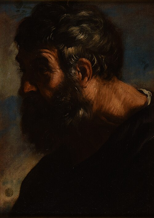 Tête d'homme, 1650, Pier Francesco Mola