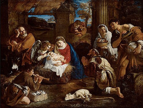 L'Adoration des bergers, , Pier Francesco Mola