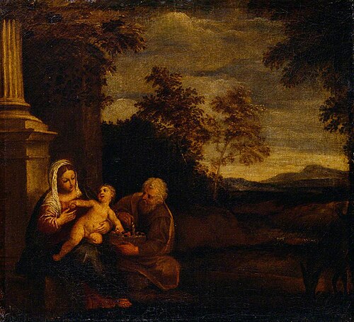 Rest on the Flight, , Pier Francesco Mola