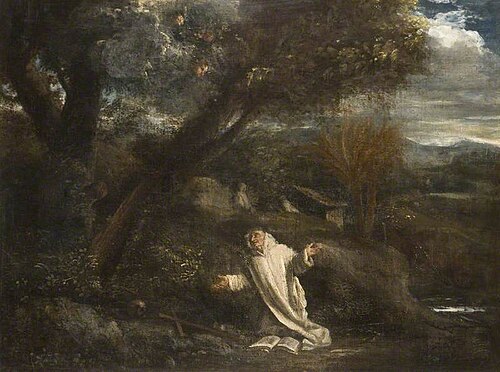 Landscape with Saint Bruno in Ecstasy, , Pier Francesco Mola