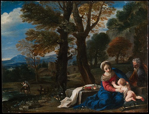 Rest on the Flight into Egypt, 1649, Pier Francesco Mola