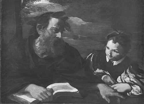 Homer Dictating, 1662, Pier Francesco Mola