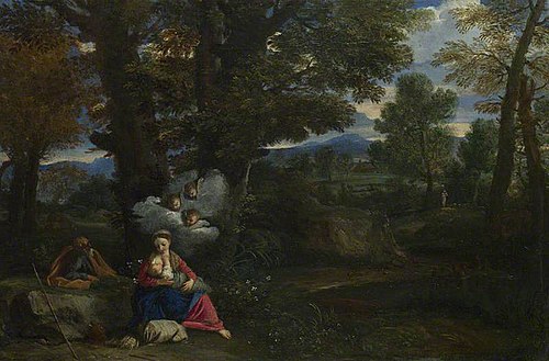 Rest on the Flight into Egypt, 1632, Pier Francesco Mola