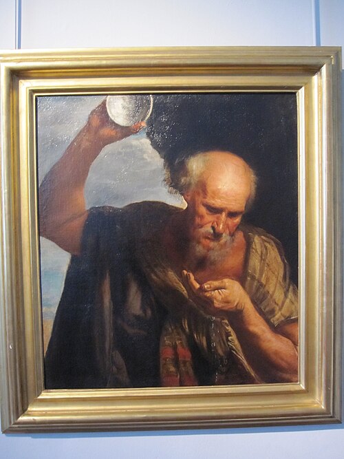 Diogène buvant, , Pier Francesco Mola