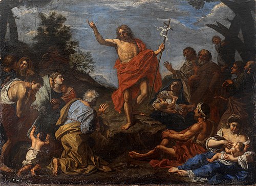John the Baptist preeching, 1601, Pier Francesco Mola