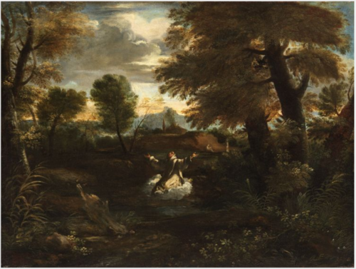 Landscape with Saint Bruno in Ecstasy, , Pier Francesco Mola