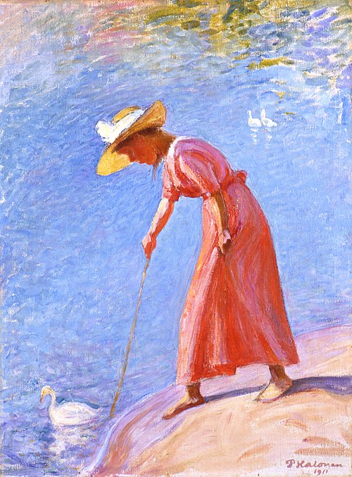 Woman in a Red Dress, 1911, Pekka Halonen