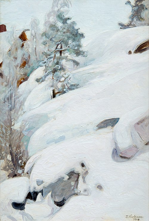 Winter landscape, 1908, Pekka Halonen