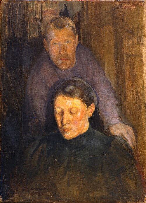 Double-Portrait, 1895, Pekka Halonen