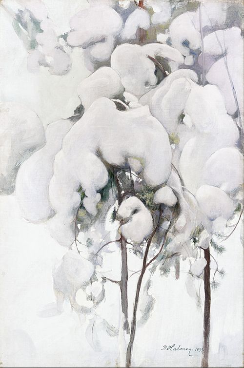 Snow-Covered Pine Saplings, 1899, Pekka Halonen
