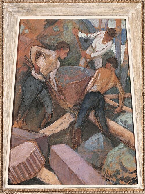 Theft of the Sampo, sketch, 1919, Pekka Halonen