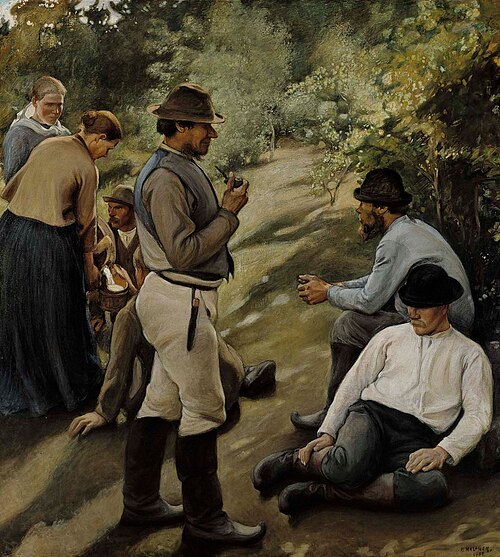 Hour of Rest, 1905, Pekka Halonen