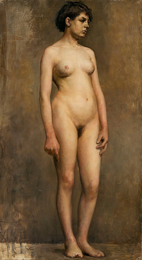 Nude Female Model, 1891, Pekka Halonen