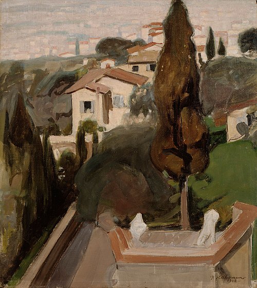 Fiesole (Florence), 1902, Pekka Halonen