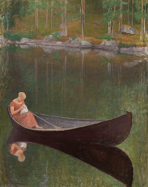 Woman in a Boat, 1924, Pekka Halonen