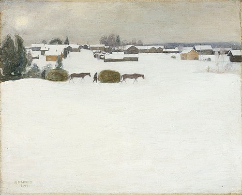 Load of Hay, 1899, Pekka Halonen
