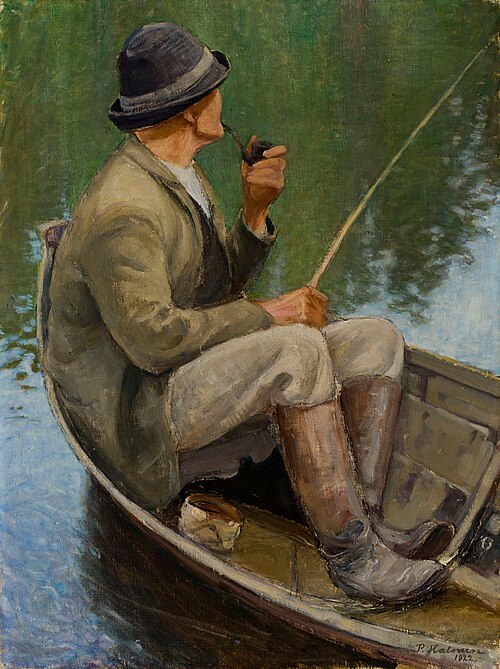 Man Fishing, 1922, Pekka Halonen