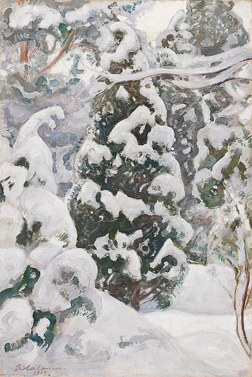 Juniper Tree in Snow, 1917, Pekka Halonen