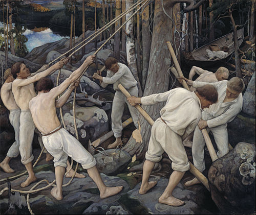Pioneers in Karelia, 1900, Pekka Halonen