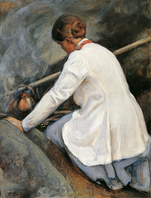 Kaffekokerskan (Maija Halonen), 1905, Pekka Halonen