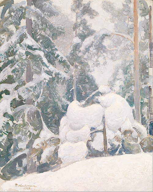 Winter landscape, 1922, Pekka Halonen