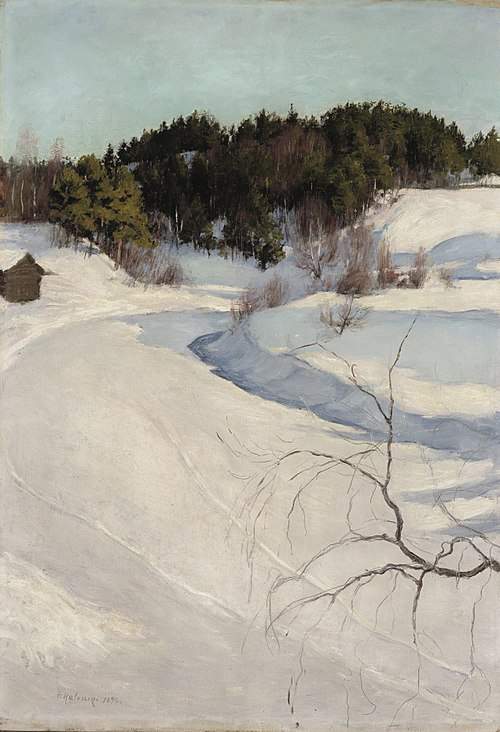 Winter Landscape, Myllykylä, 1896, Pekka Halonen
