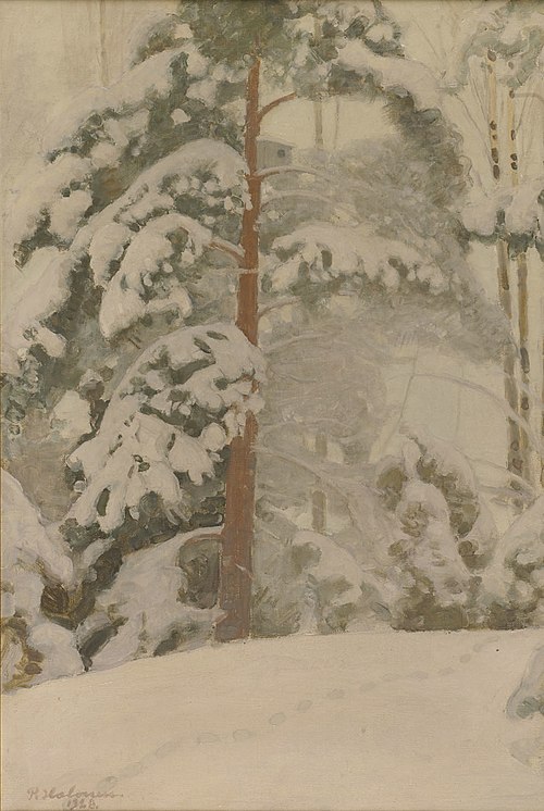 Pine Tree in Snow, 1928, Pekka Halonen