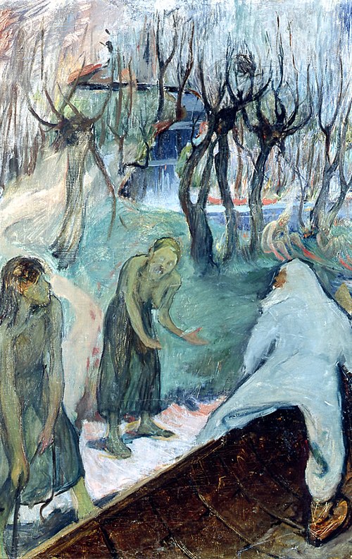 Väinämöinen in Tuonela, 1890, Pekka Halonen