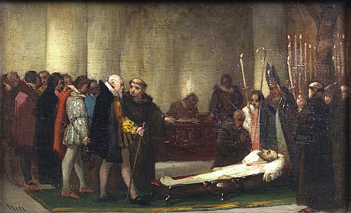 Escena histórica de velatorio, 1870, José Nin y Tudó