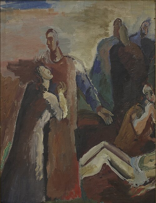 Studie til Pieta, 1925, Bjarne Ness