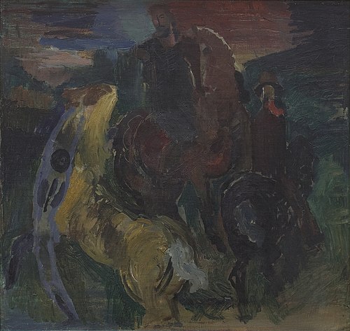 De tre ryttere. Studie., 1925, Bjarne Ness