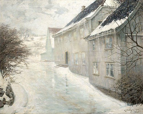 Smeltende sne, 1906, Carl Dørnberger