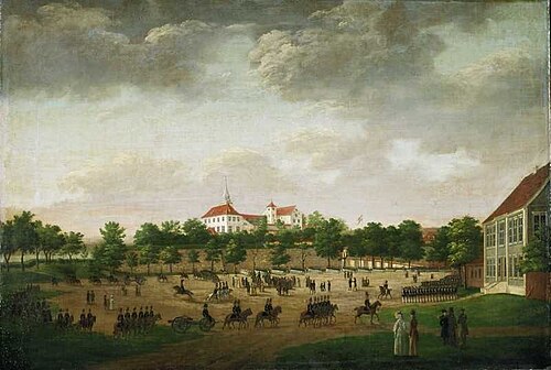 Militærparade på Akershus, 1840, Ferdinand Jonas Gjøs