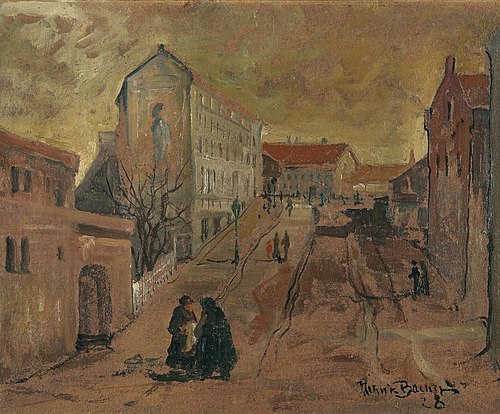 Gateparti, 1928, Hans Henrik Sartz Backer