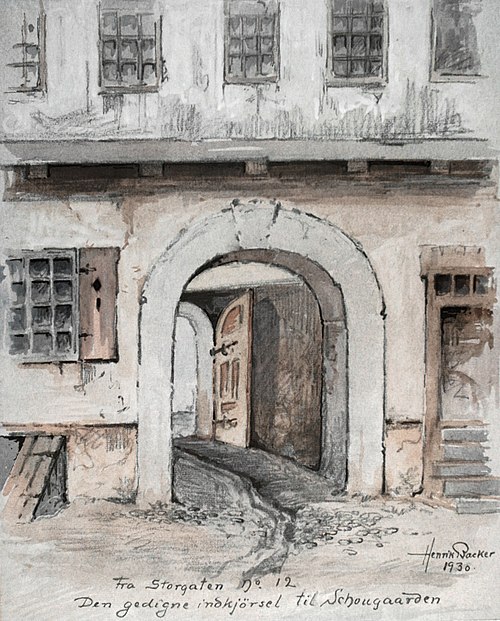 Fra Storgaten No 12, 1930, Hans Henrik Sartz Backer