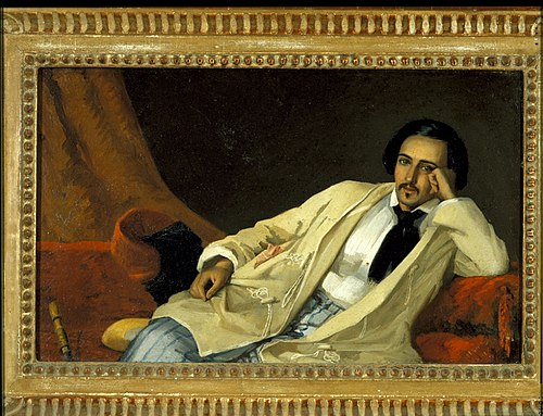 Man Reclining in a Turkish Robe, 1848, Hans-Johan-Fredrik Berg