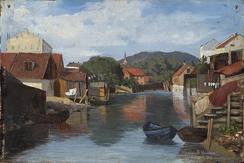 Akerselva, 1882, Harald Bertrand