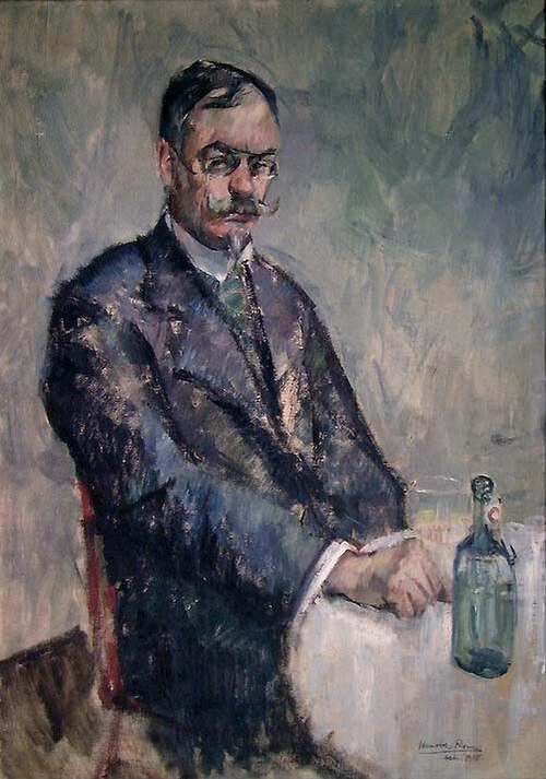 Portrait of Sigurd Bødtker, 1915, Henrik Rom