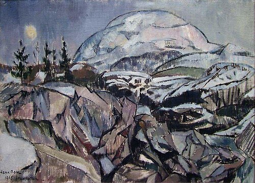 Winter in the Mountains, 1915, Henrik Rom