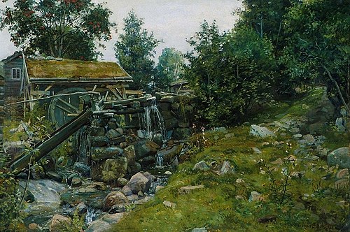 Sawmill in Romsdal, 1889, Jorgen Sorensen