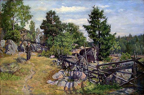 Sommerlandskap, 1887, Jorgen Sorensen