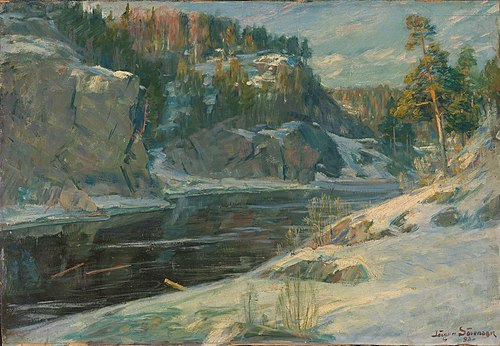 Riverlandscape in Winter, , Jorgen Sorensen