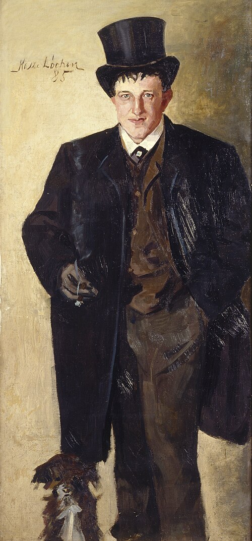 Self-portrait, 1885, Kalle Løchen