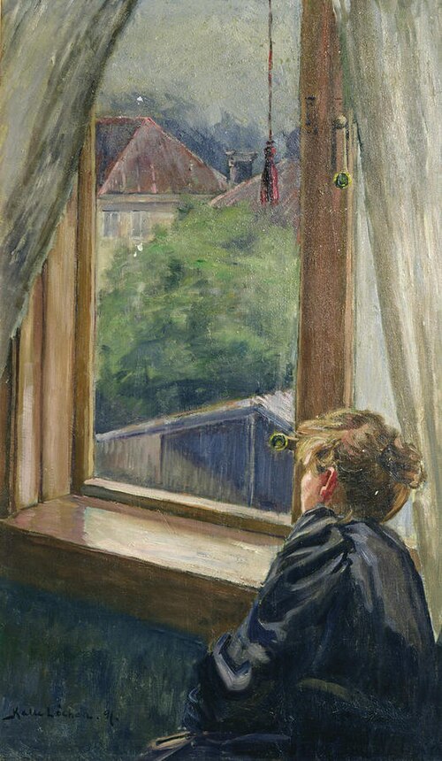 Woman by a window, 1891, Kalle Løchen