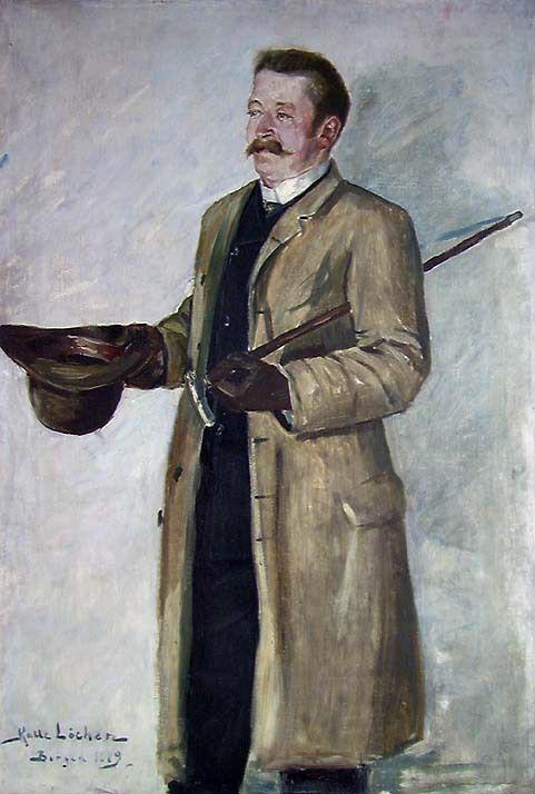 Portrait of Agent Christensen, 1889, Kalle Løchen