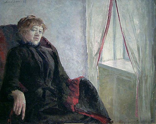 Portrait of Cecilie Thoresen Krog, 1885, Kalle Løchen