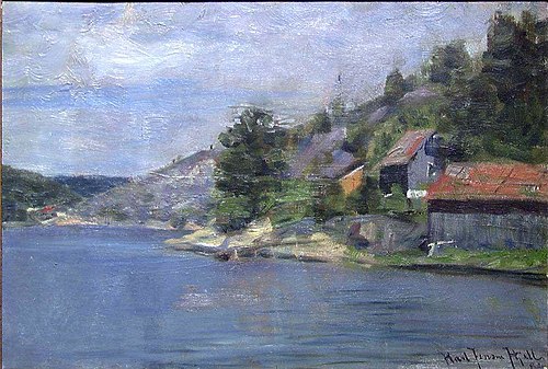 From the Coast near Drøbak, 1886, Karl Gustav Jensen-Hjell
