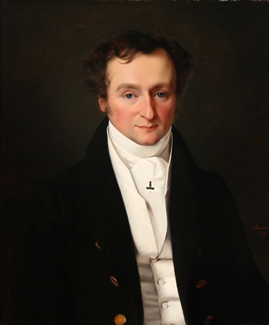 Portrait of Carl Anthon Hyllested., 1829, Louis Auguste François Aumont