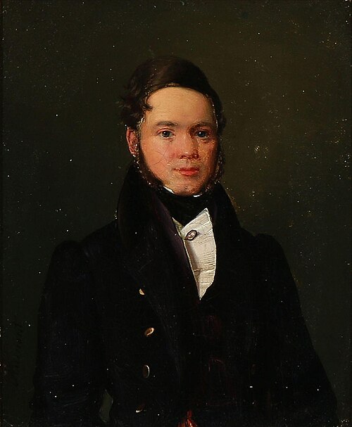 Portrait of Assistenshusforvalter Holm., , Louis Auguste François Aumont