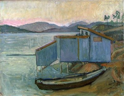 Blue Bathing House, 1911, Oluf Wold-Torne